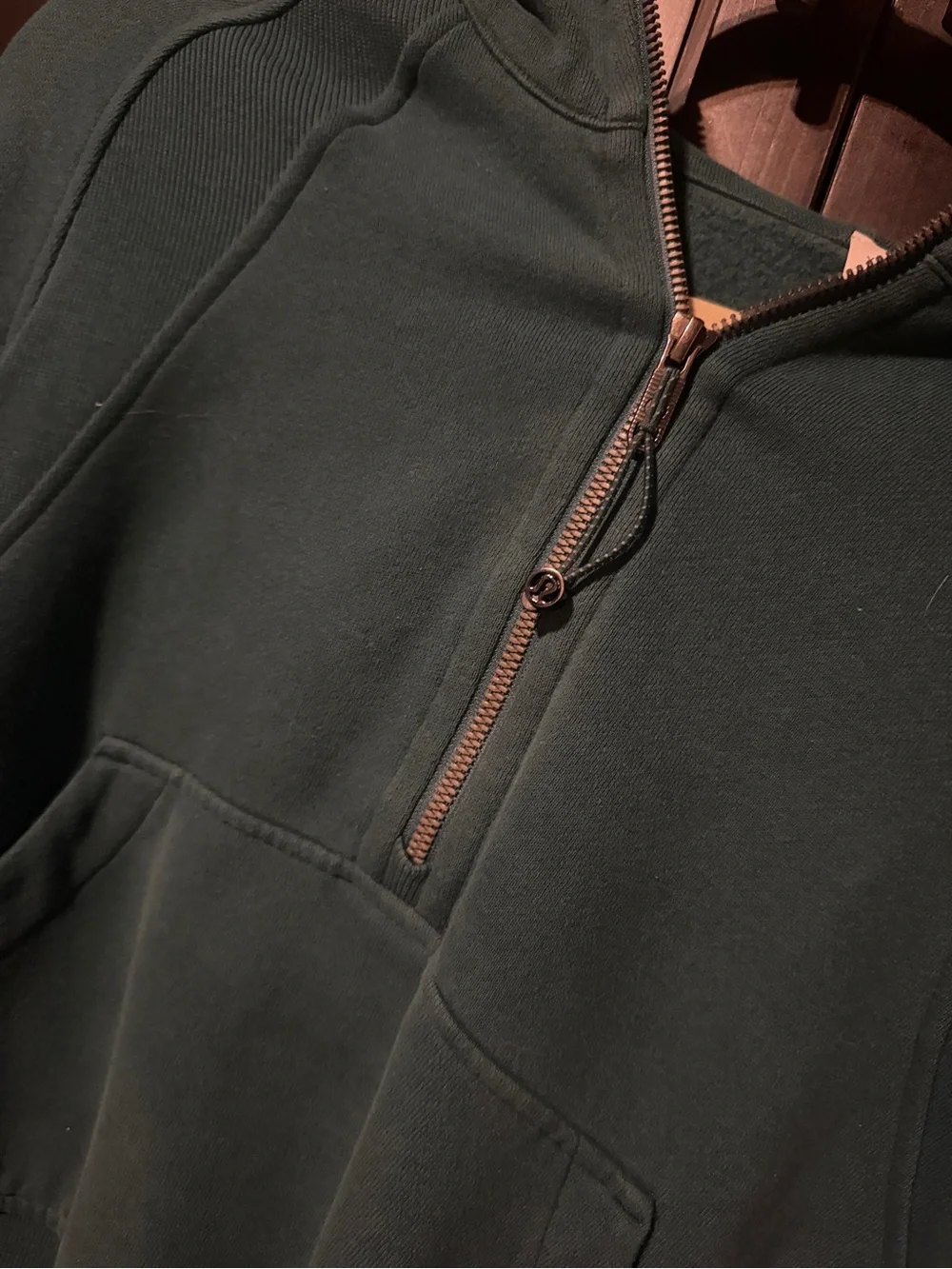 Women's LULULEMON SCUBA Teal Half-Zip Hoodie Sweater